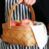 Maxbell Woven Storage Bin Eggs Candy Basket Rattan Flower Basket for Garden Party 25cmx20cmx11cm