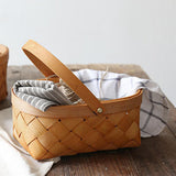 Maxbell Woven Storage Bin Eggs Candy Basket Rattan Flower Basket for Garden Party 29cmx21cmx12.5cm