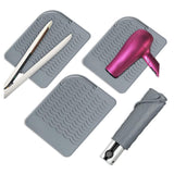 Maxbell Silicone Placemats Pot Holders Easy to Clean for Dining Table Baking gray