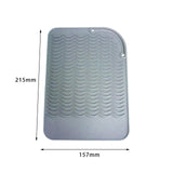 Maxbell Silicone Placemats Pot Holders Easy to Clean for Dining Table Baking gray