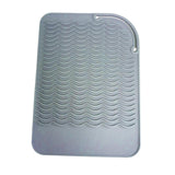 Maxbell Silicone Placemats Pot Holders Easy to Clean for Dining Table Baking gray