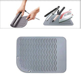 Maxbell Silicone Placemats Pot Holders Easy to Clean for Dining Table Baking gray