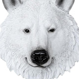 Maxbell Simulation Polar Bear Wall Hanging Animal Wall Decor Figurines Ornament Room