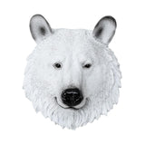 Maxbell Simulation Polar Bear Wall Hanging Animal Wall Decor Figurines Ornament Room
