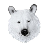 Maxbell Simulation Polar Bear Wall Hanging Animal Wall Decor Figurines Ornament Room