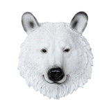 Maxbell Simulation Polar Bear Wall Hanging Animal Wall Decor Figurines Ornament Room
