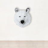 Maxbell Simulation Polar Bear Wall Hanging Animal Wall Decor Figurines Ornament Room