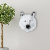Maxbell Simulation Polar Bear Wall Hanging Animal Wall Decor Figurines Ornament Room