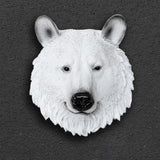 Maxbell Simulation Polar Bear Wall Hanging Animal Wall Decor Figurines Ornament Room