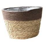 Maxbell Straw Planter Basket with Liners Plant Containers for Grocery M