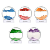 Maxbell Moving Sand Art Picture Night Light 3D Dynamic Display for Living Room Blue