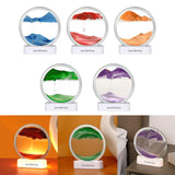 Maxbell Moving Sand Art Picture Night Light 3D Dynamic Display for Living Room Blue
