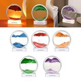 Maxbell Moving Sand Art Picture Night Light 3D Dynamic Display for Living Room Blue