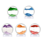 Maxbell Moving Sand Art Picture Night Light 3D Dynamic Display for Living Room Blue