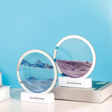 Maxbell Moving Sand Art Picture Night Light 3D Dynamic Display for Living Room Blue