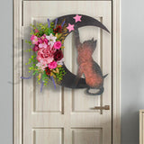 Maxbell Artificial cat Wreath Wall Door Easter for Door Party Decor Fall