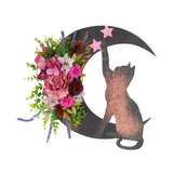 Maxbell Artificial cat Wreath Wall Door Easter for Door Party Decor Fall