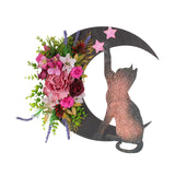 Maxbell Artificial cat Wreath Wall Door Easter for Door Party Decor Fall