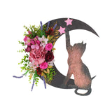 Maxbell Artificial cat Wreath Wall Door Easter for Door Party Decor Fall