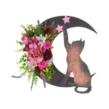 Maxbell Artificial cat Wreath Wall Door Easter for Door Party Decor Fall