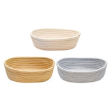 Maxbell Nordic Woven Storage Basket Cotton Rope for Clothes Living Room Bedroom Gray