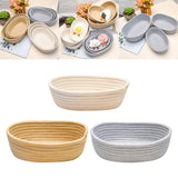 Maxbell Nordic Woven Storage Basket Cotton Rope for Clothes Living Room Bedroom Gray