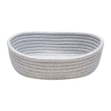 Maxbell Nordic Woven Storage Basket Cotton Rope for Clothes Living Room Bedroom Gray