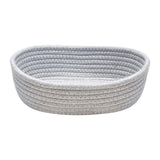 Maxbell Nordic Woven Storage Basket Cotton Rope for Clothes Living Room Bedroom Gray