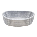 Maxbell Nordic Woven Storage Basket Cotton Rope for Clothes Living Room Bedroom Gray