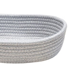 Maxbell Nordic Woven Storage Basket Cotton Rope for Clothes Living Room Bedroom Gray