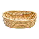 Maxbell Nordic Woven Storage Basket Cotton Rope for Clothes Living Room Bedroom Khaki
