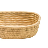 Maxbell Nordic Woven Storage Basket Cotton Rope for Clothes Living Room Bedroom Khaki