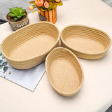 Maxbell Nordic Woven Storage Basket Cotton Rope for Clothes Living Room Bedroom Khaki