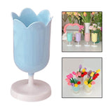 Maxbell Pen Holder Table Vase Photo Props Pencil Organizer Flowerpot Office Blue
