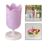 Maxbell Pen Holder Table Vase Photo Props Pencil Organizer Flowerpot Office Purple