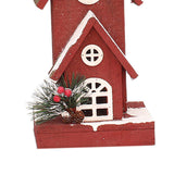 Maxbell Village House Christmas LED Lights Buildings Winter Snow Scene Landscape StyleA 16x13x30cm