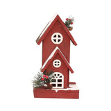 Maxbell Village House Christmas LED Lights Buildings Winter Snow Scene Landscape StyleA 16x13x30cm