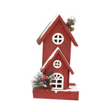 Maxbell Village House Christmas LED Lights Buildings Winter Snow Scene Landscape StyleA 16x13x30cm