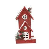 Maxbell Village House Christmas LED Lights Buildings Winter Snow Scene Landscape StyleA 16x13x30cm