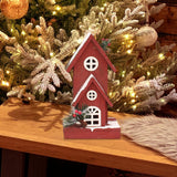 Maxbell Village House Christmas LED Lights Buildings Winter Snow Scene Landscape StyleA 16x13x30cm