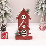 Maxbell Village House Christmas LED Lights Buildings Winter Snow Scene Landscape StyleA 16x13x30cm