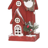 Maxbell Village House Christmas LED Lights Buildings Winter Snow Scene Landscape Style B 15x11x40cm