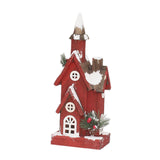 Maxbell Village House Christmas LED Lights Buildings Winter Snow Scene Landscape Style B 15x11x40cm