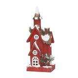 Maxbell Village House Christmas LED Lights Buildings Winter Snow Scene Landscape Style B 15x11x40cm