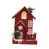 Maxbell Village House Christmas LED Lights Buildings Winter Snow Scene Landscape StyleC 19x12x29cm