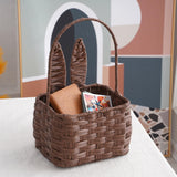 Maxbell Cute Bunny Easter Basket for Family Home Wedding Garden Decoration brown