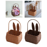 Maxbell Cute Bunny Easter Basket for Family Home Wedding Garden Decoration brown
