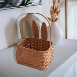 Maxbell Cute Bunny Easter Basket for Family Home Wedding Garden Decoration brown