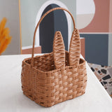 Maxbell Cute Bunny Easter Basket for Family Home Wedding Garden Decoration brown