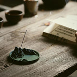 Maxbell Incense Holder Incense Stand Exquisite for Sticks Home Decor Yoga Room Green